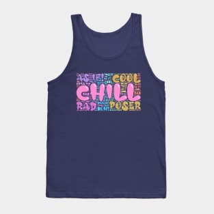 80s Slang Word Art Tank Top